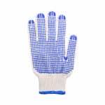 漢盾勞保用品?720G藍(lán)點(diǎn)掌面點(diǎn)塑滌棉紗線(xiàn)手套