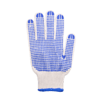 漢盾勞保用品?720G藍(lán)點(diǎn)掌面點(diǎn)塑滌棉紗線(xiàn)手套